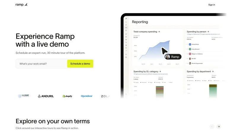 Downloads — Ramp, Fintech UI