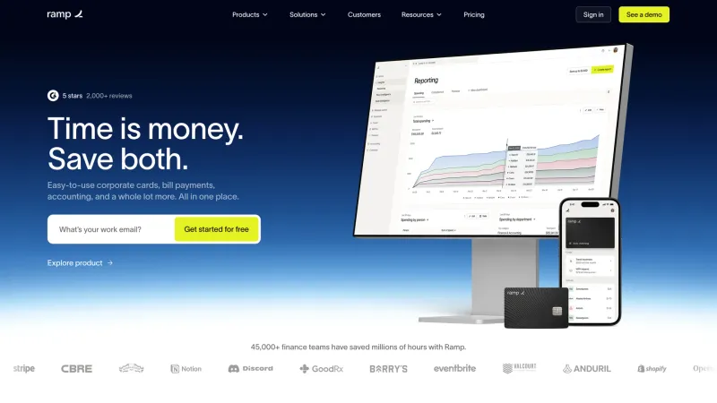 Features — Ramp, Fintech UI