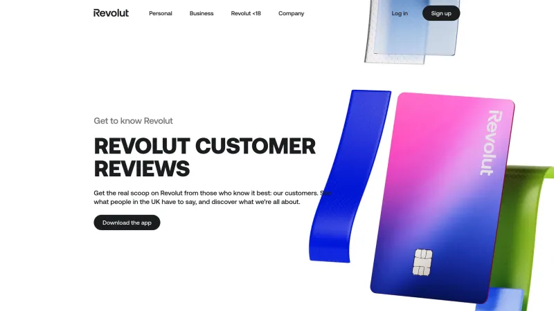 Stats Section — Revolut, Fintech UI