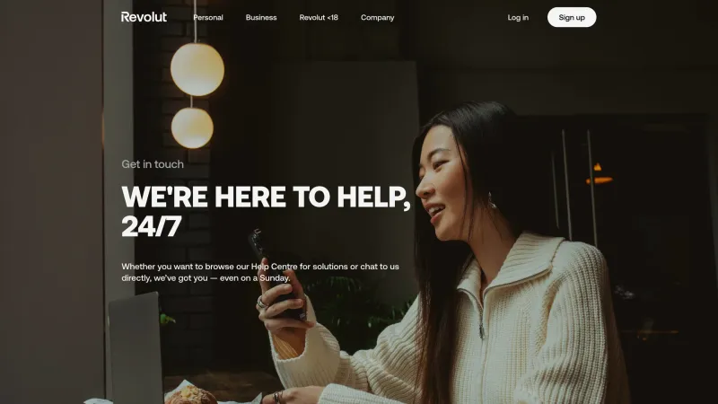 Contact — Revolut, Fintech UI