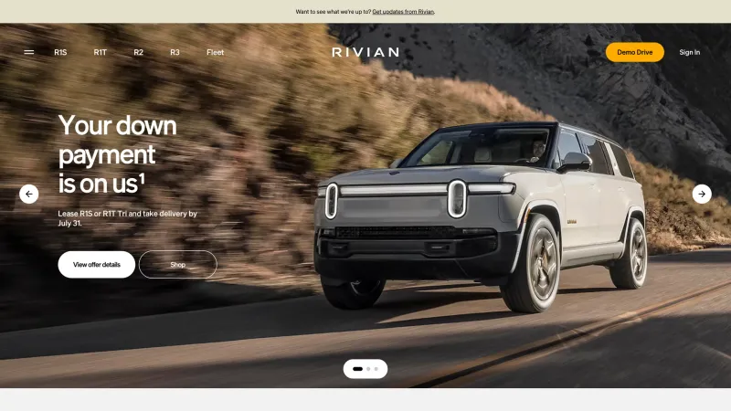 Store — Rivian, Travel UI