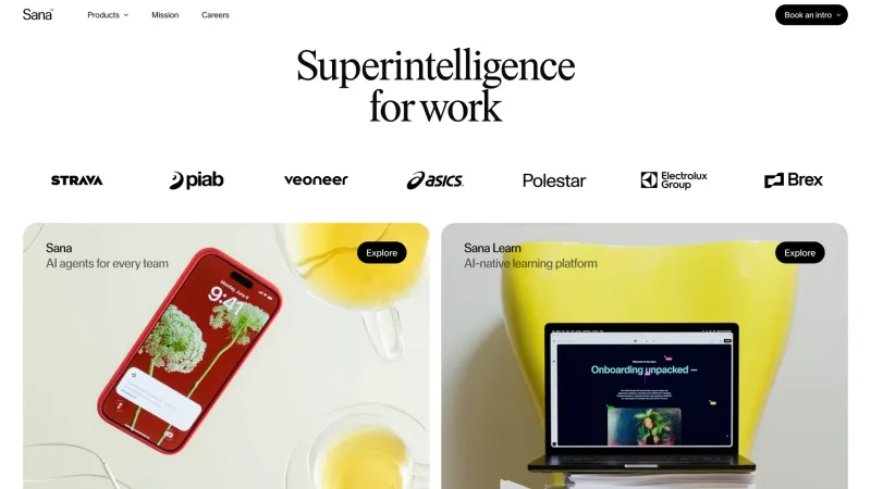 CTA Section — Sana, AI & ML UI