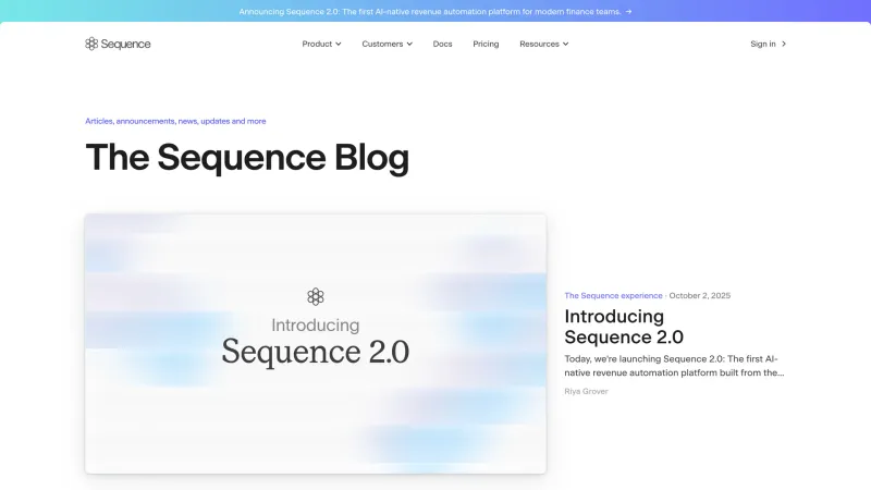 Sequence — Blog, Newsletter, скриншот 3/6