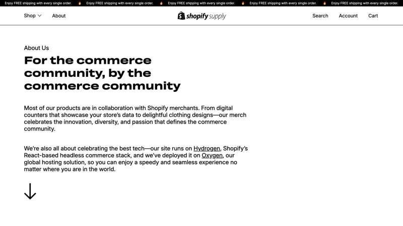 Shopify Supply — About, Blog, скриншот 1/7