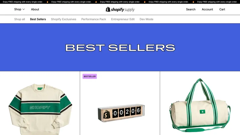 Store — Shopify Supply, E-commerce UI