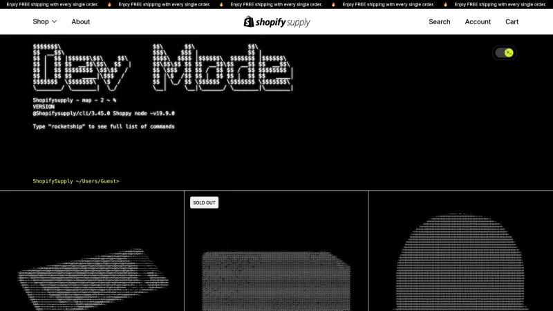 Store — Shopify Supply, E-commerce UI