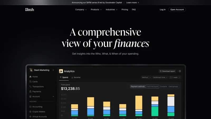Features — Slash, Fintech UI