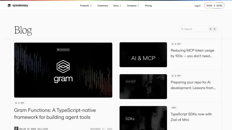 Speakeasy — Blog, Newsletter, скриншот 3/8