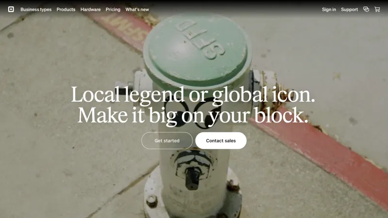 CTA Section — Square, Fintech UI