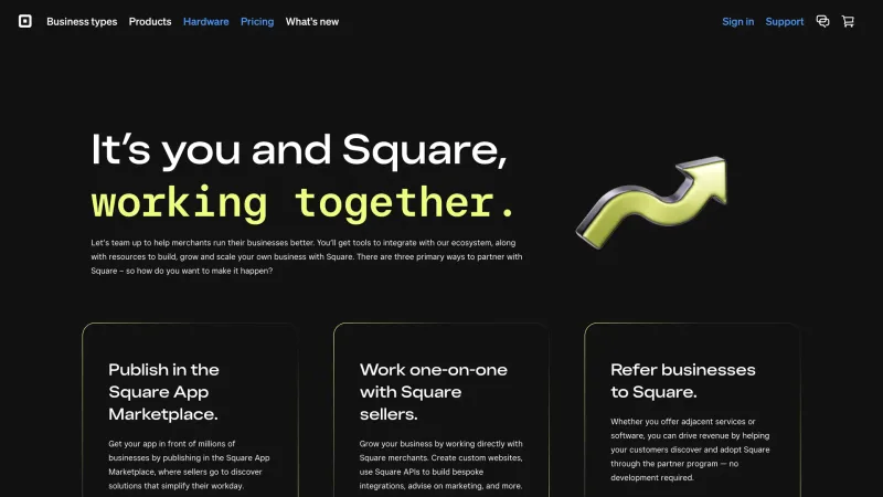 Contact — Square, Fintech UI