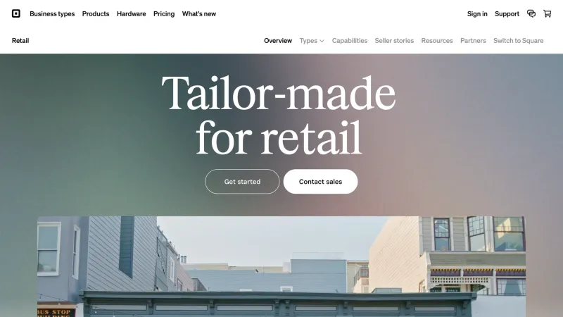 CTA Section — Square, Fintech UI