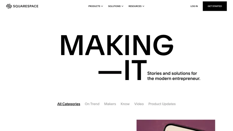 Squarespace — Blog, CTA Section, скриншот 8/12