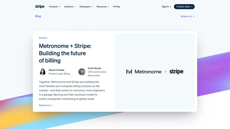 Blog — Stripe, Fintech UI