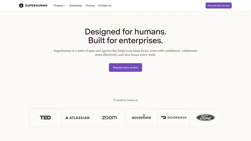 CTA Section — Superhuman, Productivity UI