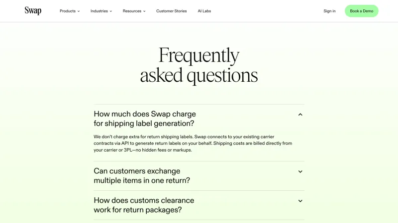 Swap — FAQ, скриншот 4/10