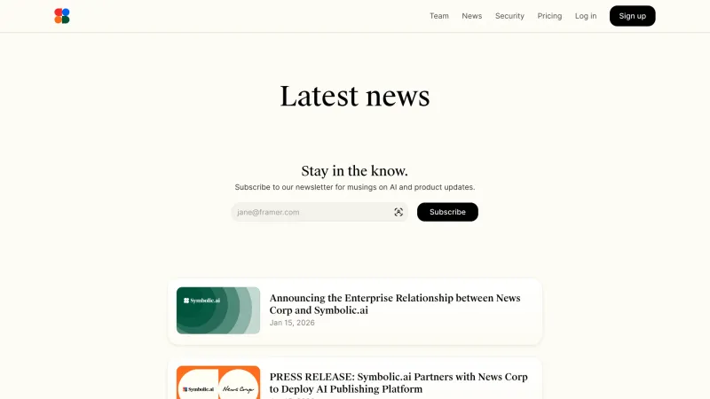 Symbolic — Blog, Newsletter, скриншот 4/4