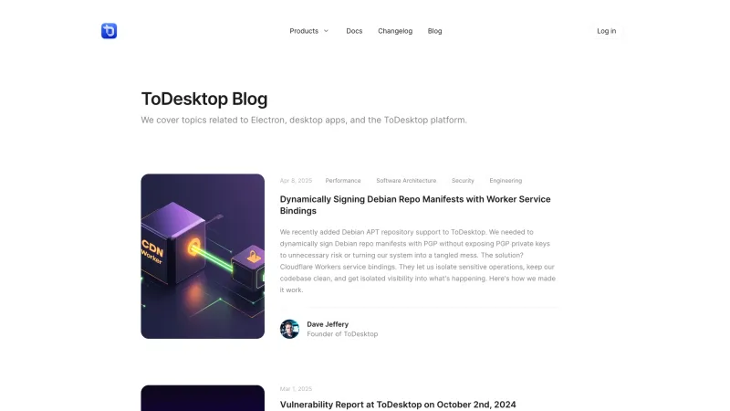 ToDesktop — Blog, скриншот 6/6