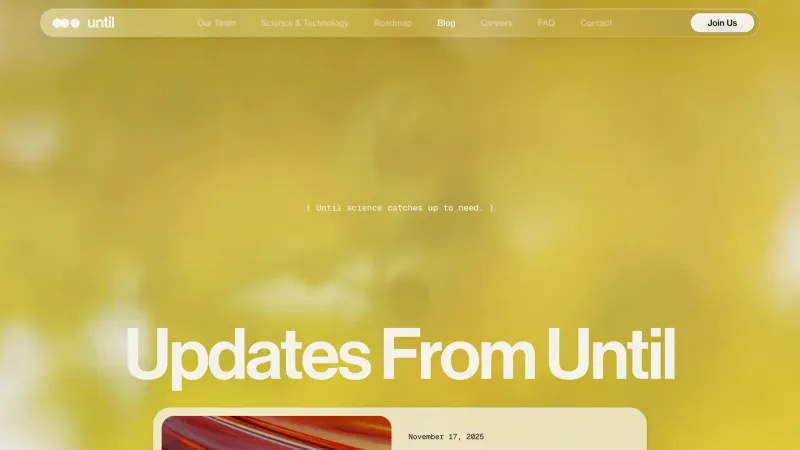 Until — Blog, скриншот 3/5