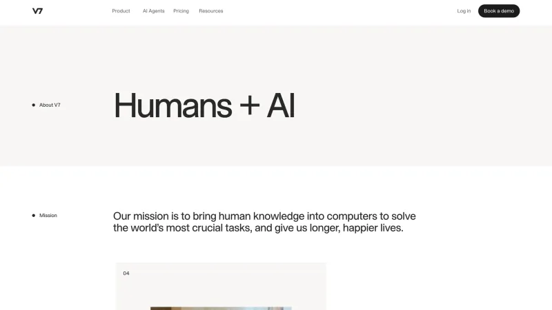 Stats Section — V7, AI & ML UI