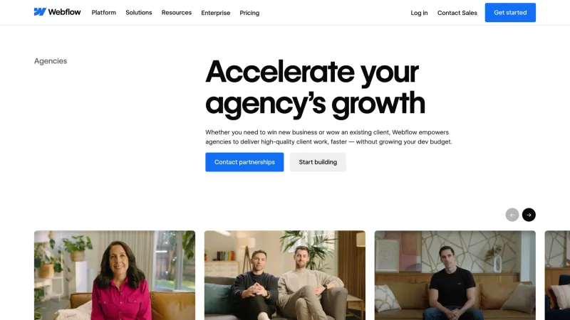Social Proof — Webflow, Developer Tools UI