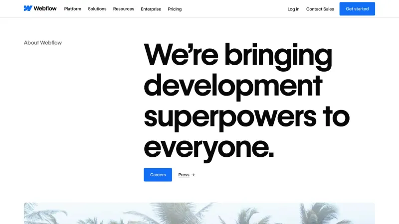 Webflow — About, Hero Section, скриншот 4/12