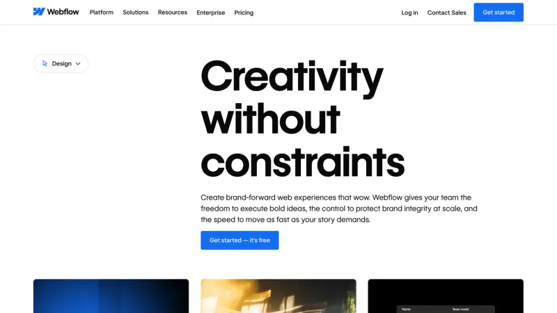 Social Proof — Webflow, Developer Tools UI