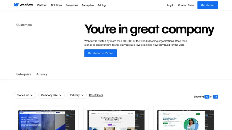 Webflow — Social Proof, Stats Section, скриншот 9/12