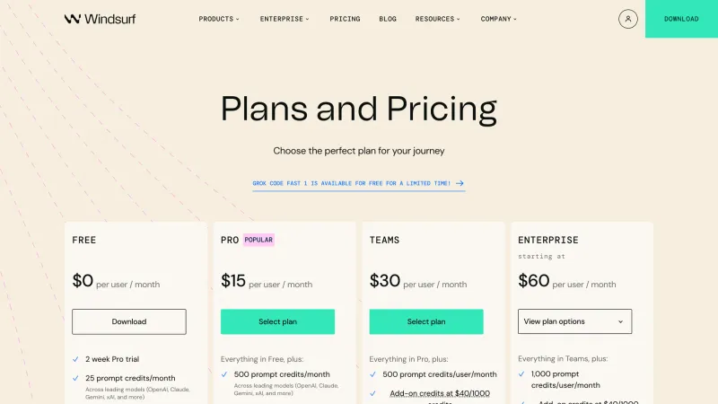 Windsurf — Pricing, скриншот 4/9