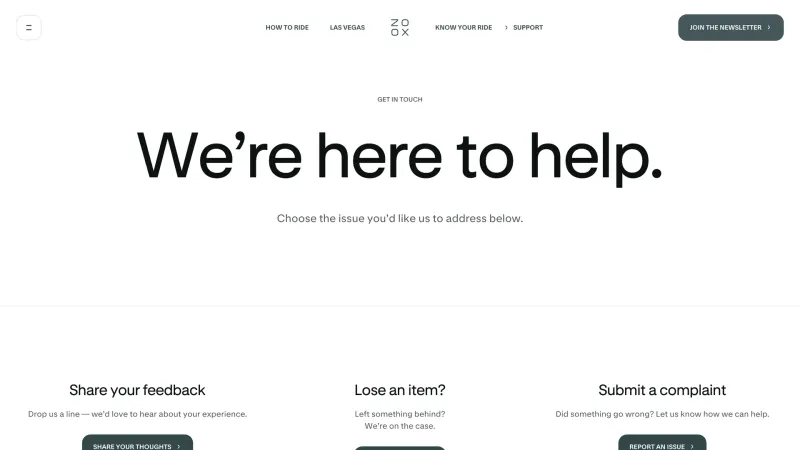 Zoox — Contact, FAQ, скриншот 2/6