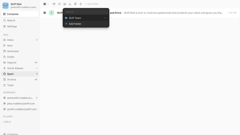 Skiff — Security, интерфейс, скриншот 5/650