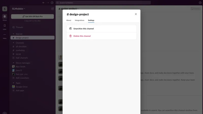 Slack — Communication, интерфейс, скриншот 5/1062
