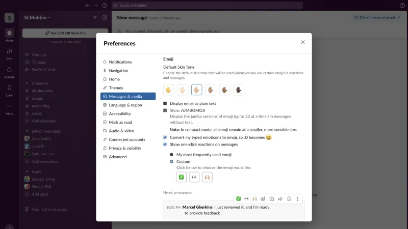 Slack — Communication UI, screenshot 1001