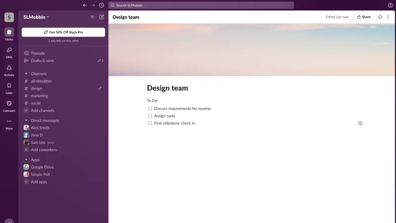 Slack — Communication UI, screenshot 1018
