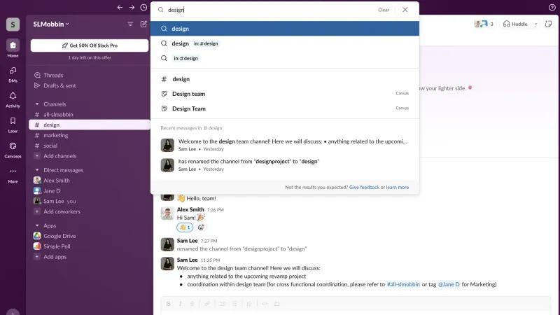 Slack — Communication UI, screenshot 1031
