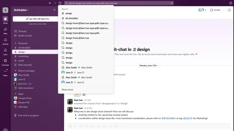 Slack — Communication UI, screenshot 1032