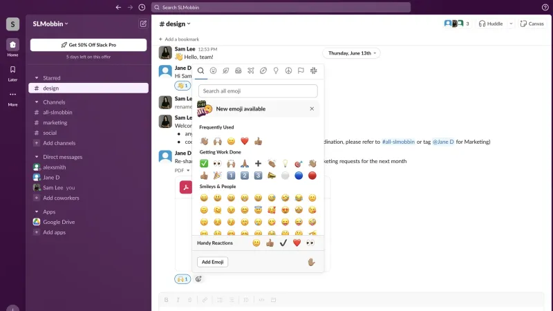 Slack — Communication UI, screenshot 1034