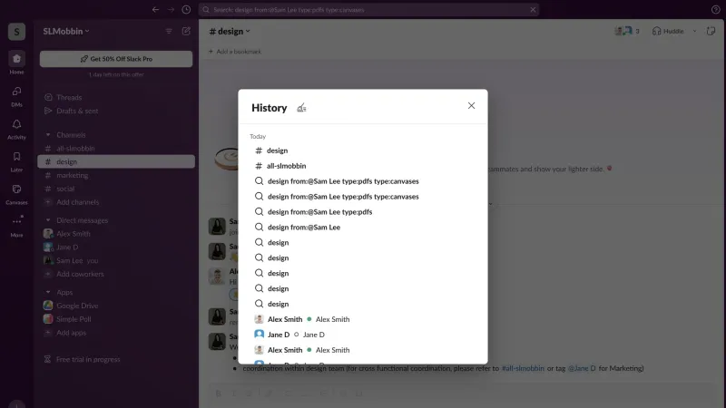 Slack — Communication UI, screenshot 1035