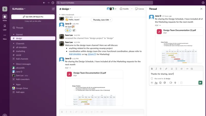 Slack — Communication UI, screenshot 1039