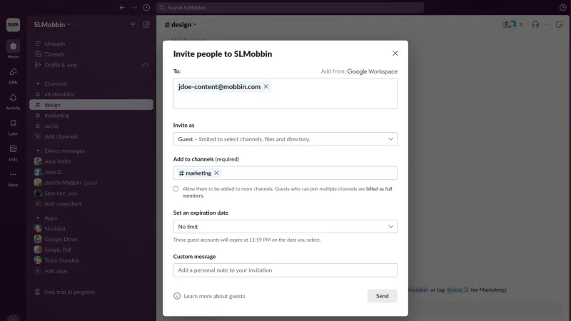 Slack — Communication UI, screenshot 1046