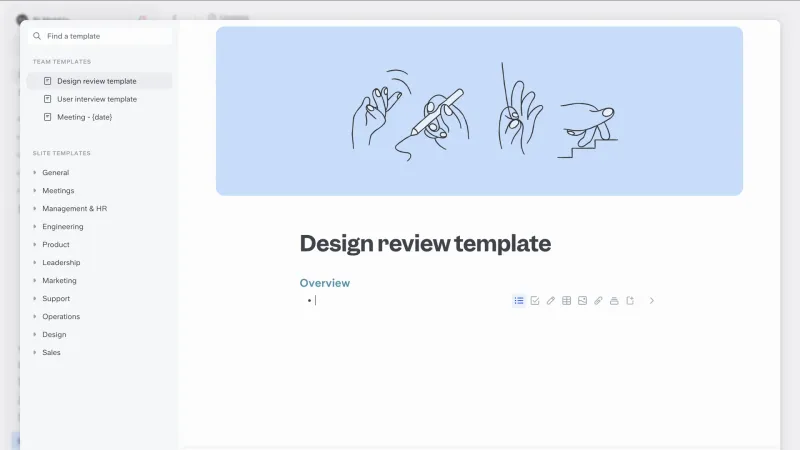 Slite — Productivity, интерфейс, скриншот 7/583