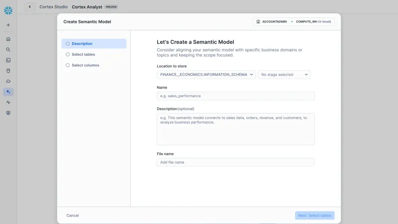 Snowflake — Analytics, интерфейс, скриншот 10/352