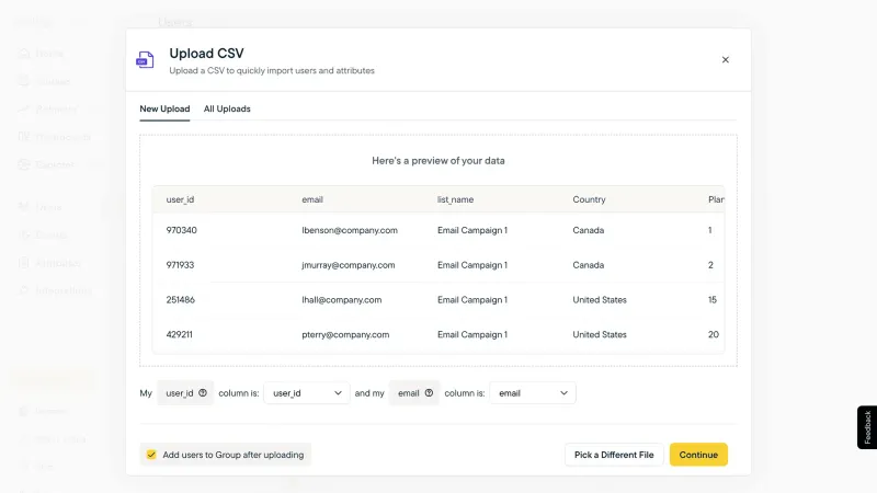 Sprig — Analytics, интерфейс, скриншот 12/420