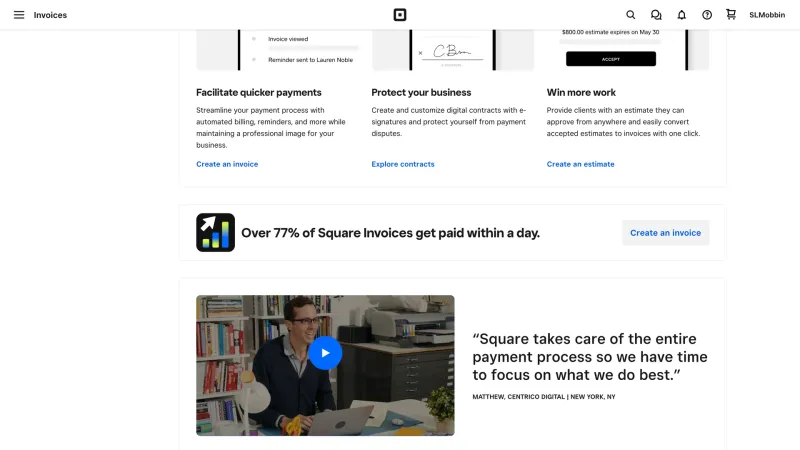 Square — Fintech, интерфейс, скриншот 1089