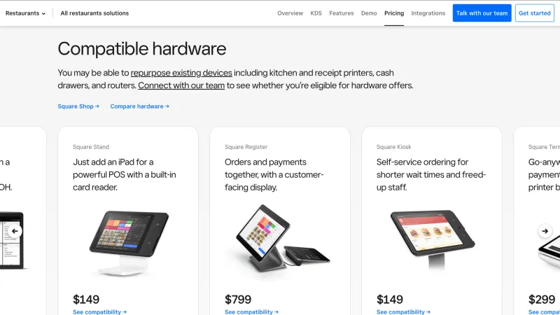 Square — Fintech, интерфейс, скриншот 1137