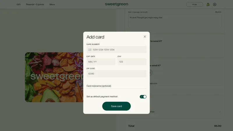Sweetgreen — Food & Drink, интерфейс, скриншот 2/166