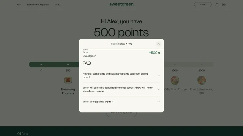 Sweetgreen — Food & Drink, интерфейс, скриншот 8/166