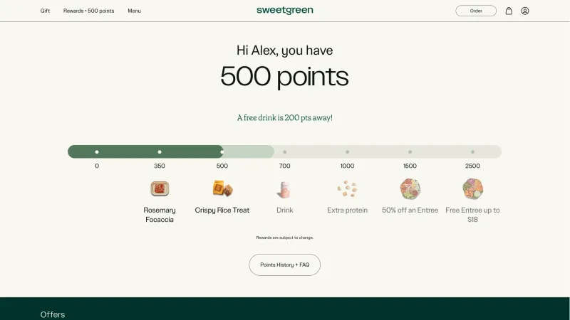 Sweetgreen — Food & Drink, интерфейс, скриншот 10/166
