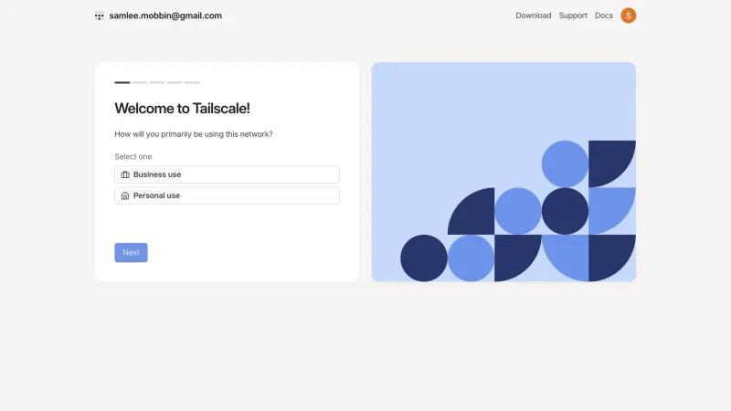 Tailscale — Developer Tools, интерфейс, скриншот 3/266