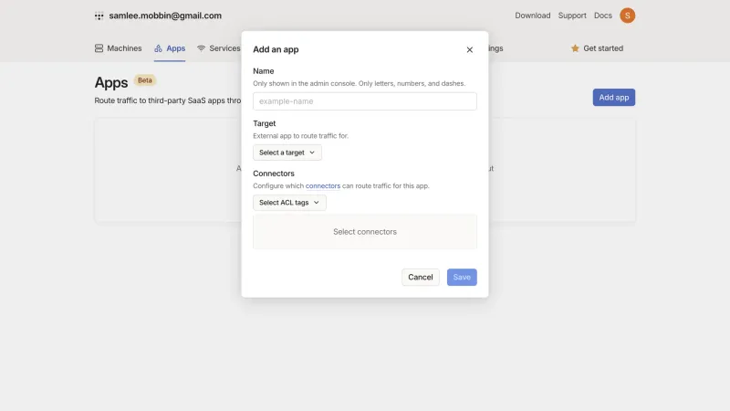 Tailscale — Developer Tools, интерфейс, скриншот 6/266
