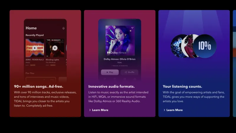 TIDAL — Entertainment, интерфейс, скриншот 3/485